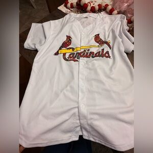 Men's  St. Louis Cardinals Kolton Wong Jersey XL 24.5 x 30 White